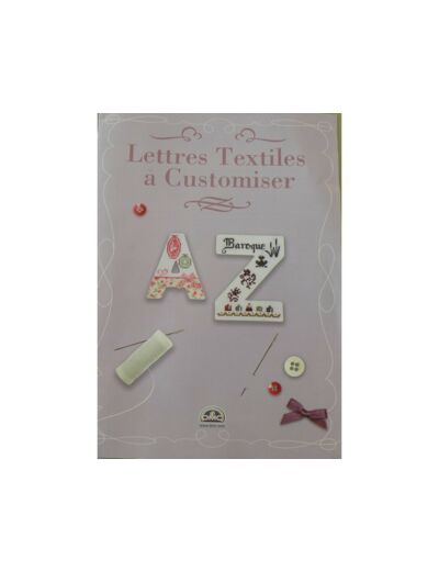 Leaflet DMC Lettres textiles à customiser