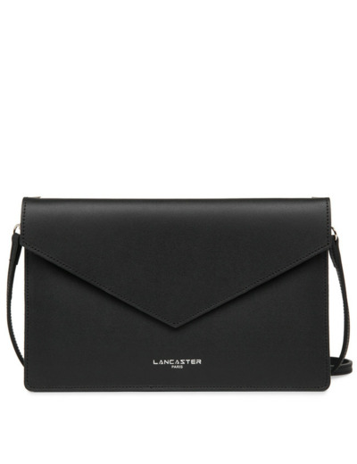 Lancaster Pur & Element Double Sac Pochette 222-20 Noir In Rouge