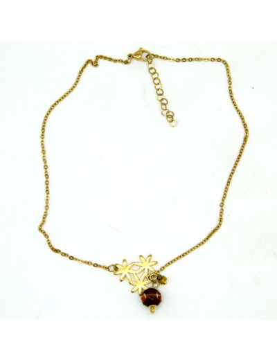Collier ras de cou floral Soryne