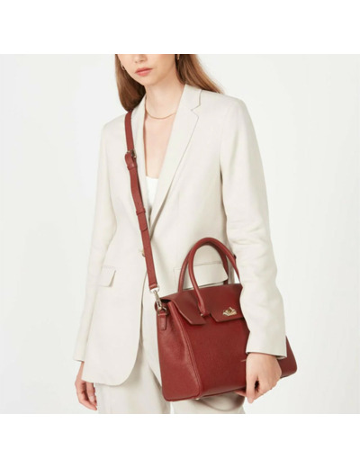 Lancaster Milano Sac A Main Cabas 547-56 Carmin
