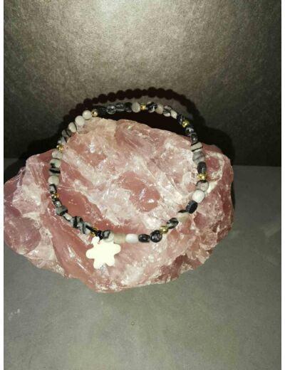 Bracelet perles facetées Jaspe OLPA 907