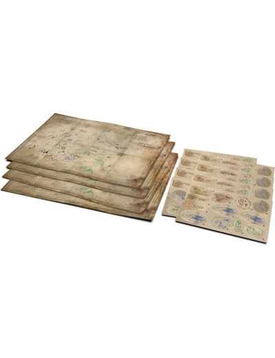 Stalker : Le Jeu de Plateau : Plans & Autocollants : Pack de Recharge