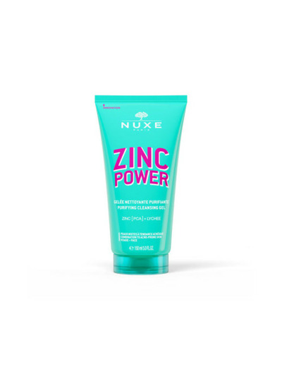 NUXE ZINC POWER GEL NETTOYANT TUBE 150ML