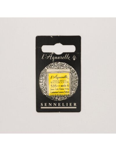 Peinture Aquarelle Extra-Fine Sennelier, 535 Jaune Cadmium Citron S4