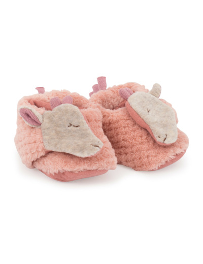 Chaussons bébé Bibiscus la girafe - Moulin Roty