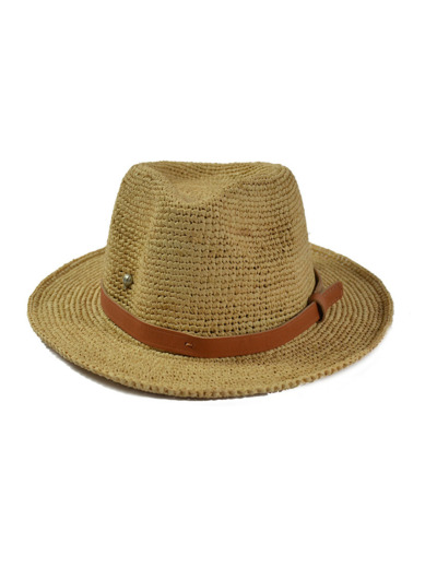 L'Atelier Du Crochet Chapeau Raphia Salino Ecru