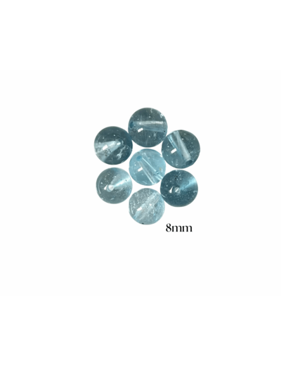 PERLES TOPAZE BLEUE