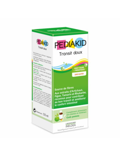 Transit Doux Sirop Gout Pomme 125 ml Pediakid