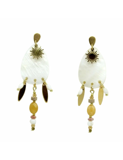 Boucles d'oreilles nacre DUNE