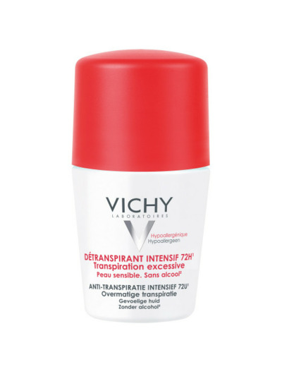 Détranspirant Intensif Efficace 72h 50ml Déodorant Peaux Sensibles Vichy
