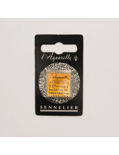 Peinture Aquarelle Extra-Fine Sennelier, 537 Jaune Cadmium Orange S4