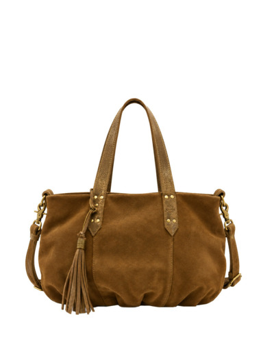 Mila Louise Nicole XS VX Petit Sac Shopping Côté Brillant Ocre Dark