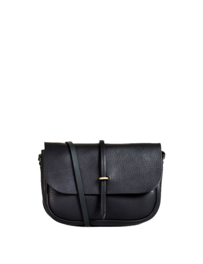 Bleu de Chauffe Pastiche Petit Sac Postier Noir