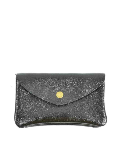 Farfouillette Porte-monnaie Cuir GM Noir