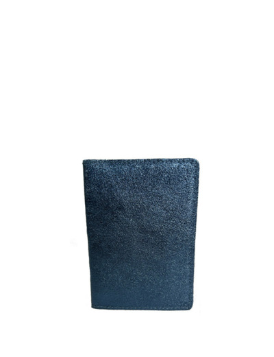 Farfouillette Porte-Papiers Vertical En Cuir Effet Froissé Brillant Jean