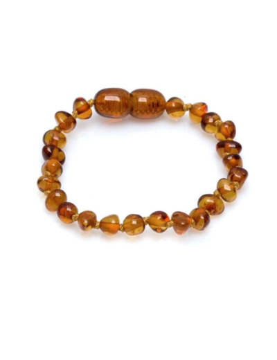 BRACELET BÉBÉ AMBRE COGNAC