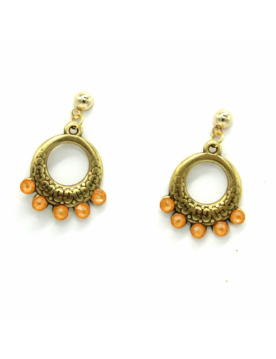 Boucles d'oreilles Citrus Coral