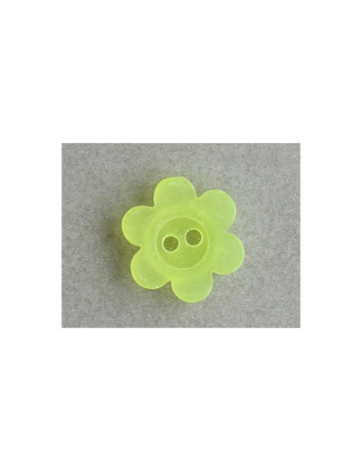 Bouton fleur fluo jaune