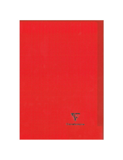 Cahier "Koverbook" - Polypro - 17x22 - 96 pages - Séyès - Rouge transparent