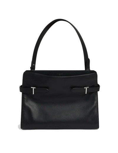 Le Tanneur Emilie Grand Sac Cabas Porté Epaule En Cuir Lisse et Nubuck  Noir