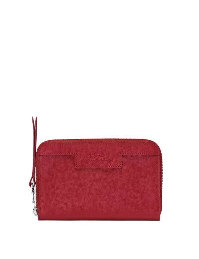 Longchamp Le Pliage Néo Portefeuille Zippé Rouge