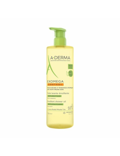 Huile Lavante Emoliente Peaux Seches A Tendance Atopique 750ml Exomega Control A-Derma