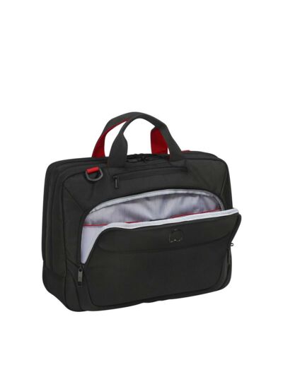 Delsey Parvis Plus Sac Ordinateur 2 Compartiments Noir