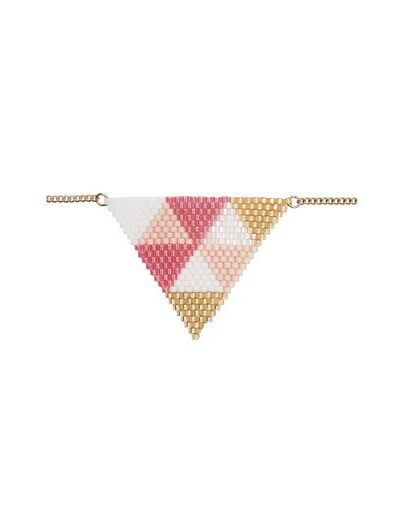 Kit collier triangle en brick stitch