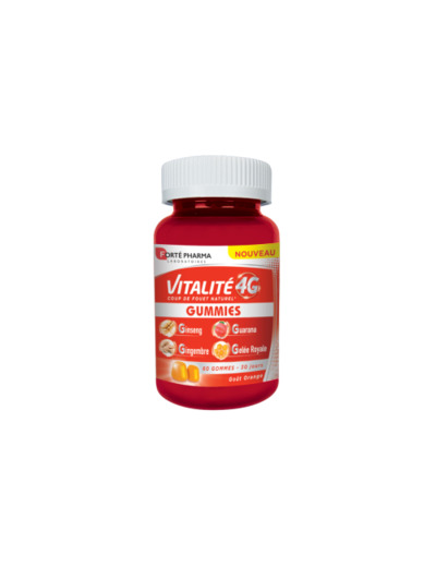 Vitalité 4G Dynamisant 60 Gummies Dès 12 Ans Forté Pharma