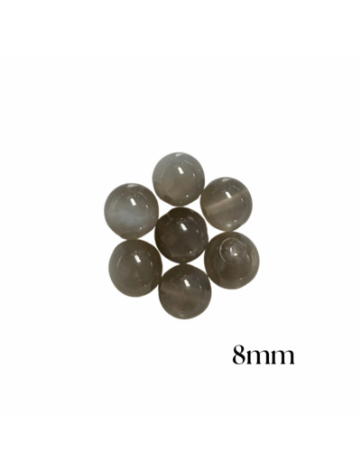 PERLES PIERRE DE LUNE NOIRE