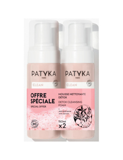 PATYKA DUO MOUSSE NETTOYANTE DETOX 2X150M