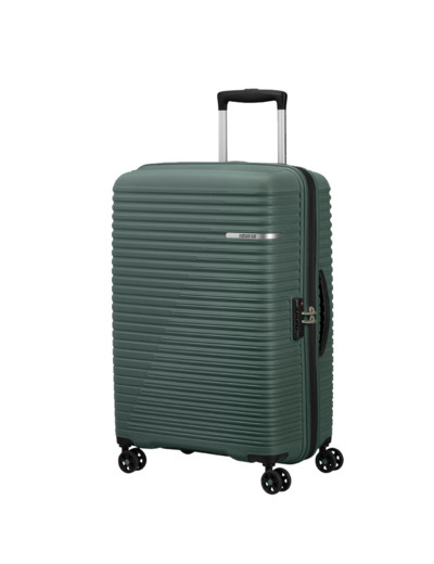 American Tourister Liftoff Valise 68cm Extensible 4 Roues TSA Dark Olive