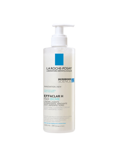 Crème lavante hydratante apaisante anti-imperfections 390ml Effaclar La Roche-Posay