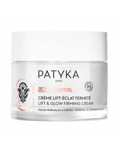 Crème Lift Eclat Fermeté Bio 50ml Lift Essentiel Peaux normales à mixtes Patyka