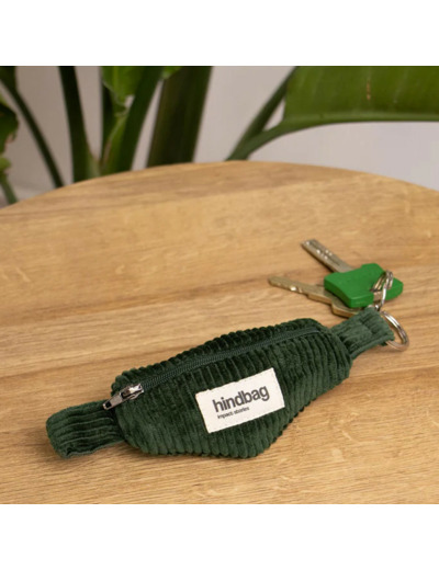 Hindbag Côme Porte Clés Sac Banane Velours Sapin