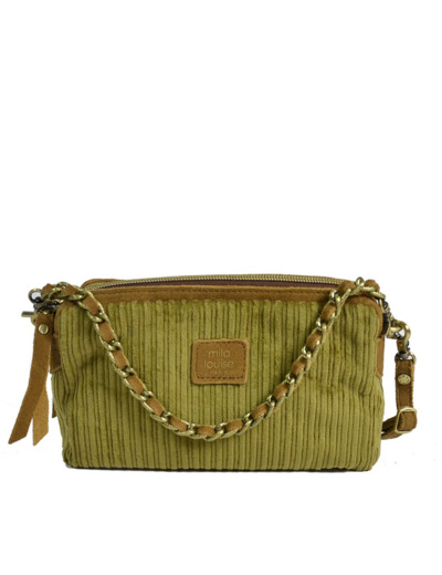 Mila Louise Mama XS VFR1 Petit Sac Trotteur Velours Ocre