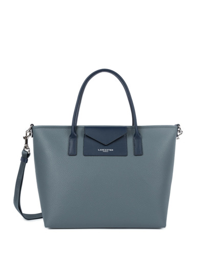 Lancaster Maya Double Kba Sac Cabas 517-102 Bleu Givre