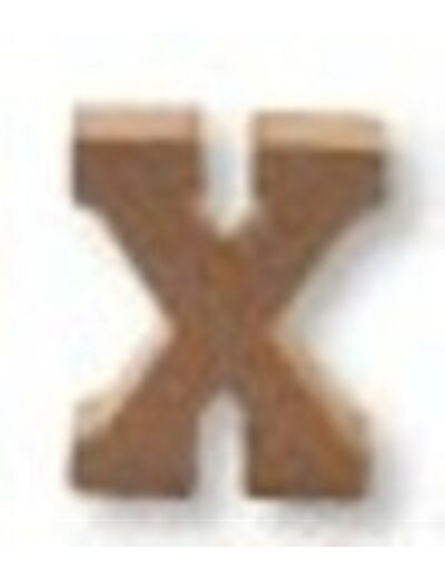 Lettre "X" Mdf - Hauteur : 45 mm