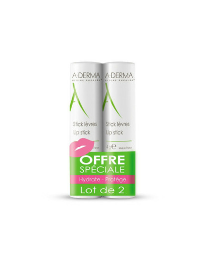 Stick Levres Duo 2x4g Avoine Rhealba A-Derma