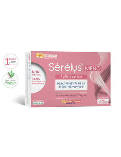 Meno 60 gélules Désagréments de la Menopause Serelys Pharma