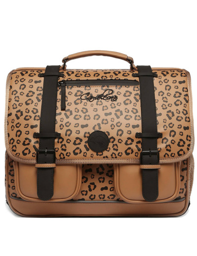 Caméléon Vintage North Cartable 41cm Tan Leopard