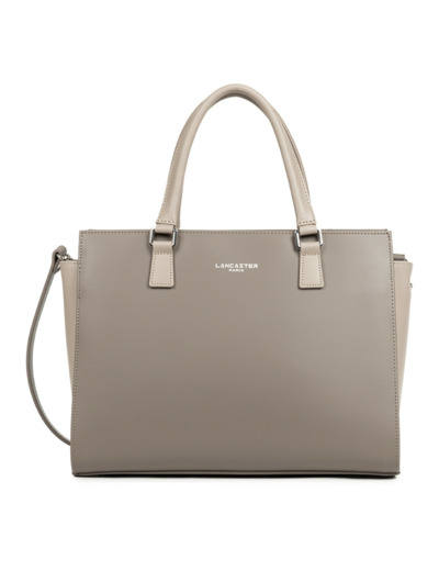 Lancaster Smooth Sac Porté Main 437-04 Taupe Galet