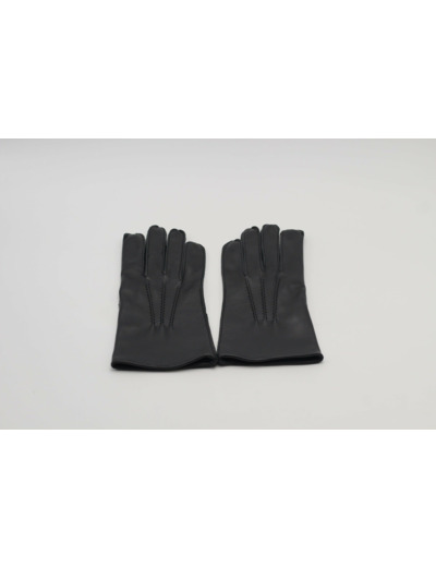 Gants cuir noir