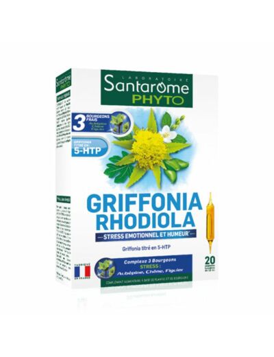 SANTAROME GRIFFONIA RHODIOLA 20 AMPOULES