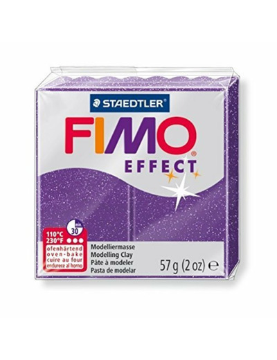 Pâte à modeler "Fimo Effect" - Lilas glitter