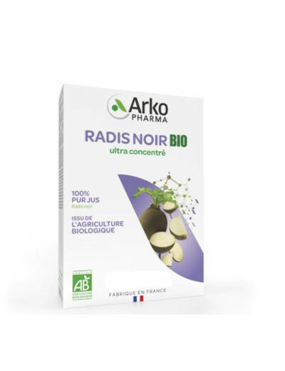 Radis Noir Bio 20 Ampoules Arkofluides Arkopharma
