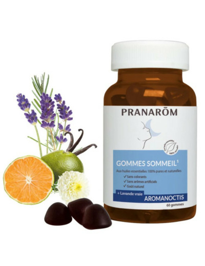 Gommes Sommeil aux huiles essentielles x60 Aromanoctis Pranarôm