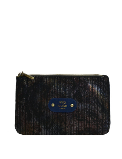 Mila Louise Poch PM CT6 Trousse de Sac Et Monnaie Encre bleu