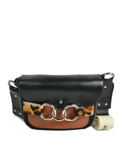 Line Théodore Miss Antoinette Sac Bandoulière Léopard