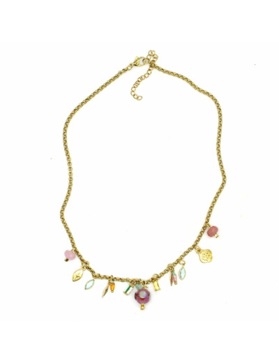 Collier ras de cou pampilles Yuna